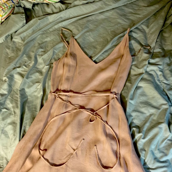 Dusty pink/ salmon XS mini dress - Picture 4 of 5